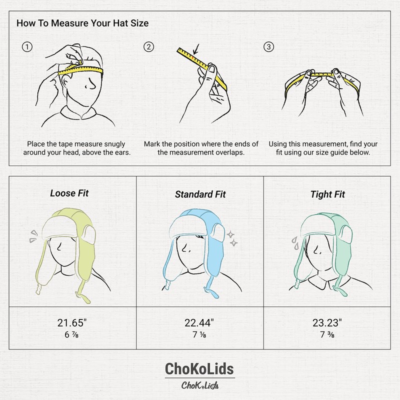 CHOK.LIDS Waterproof Winter Trappers Unisex Premium Strength Ushanka Ear Flap