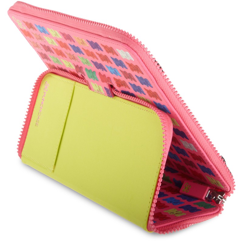 PUNCHCASE By Leslie Hsu Ace Zip Around Standing Case, Pink