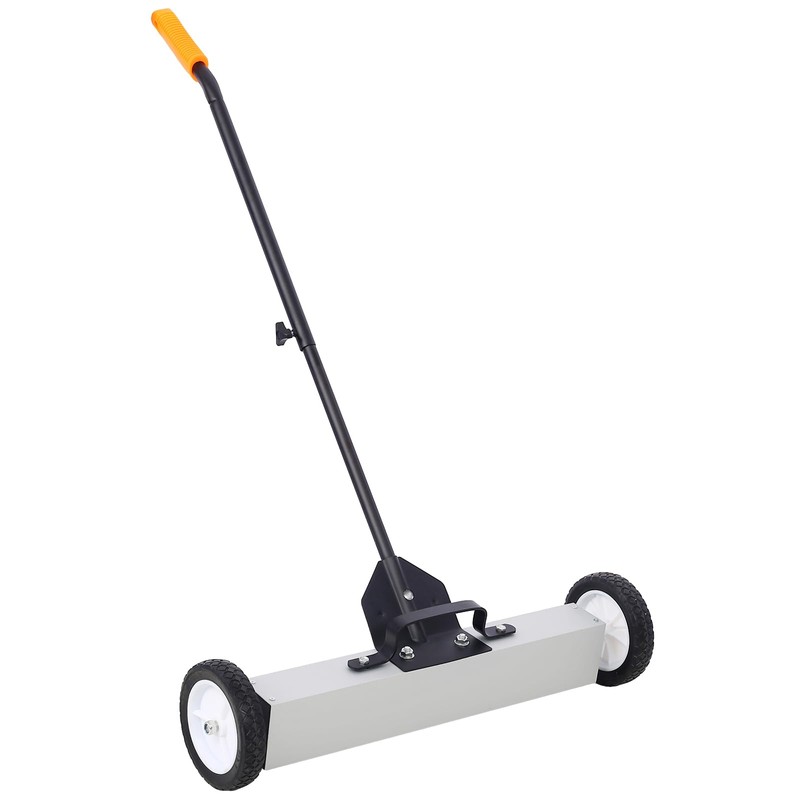 Donext Rolling Magnetic Sweeper, Heavy Duty Push-Type with Release, 30lbs