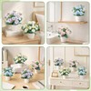 ZYUQFAN Small Fake Plants in Pots, Artificial Plants Indoors with