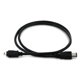 Monoprice 3-Feet IEEE-1394 FireWire iLink DV Cable 6P-4P M/M, Black (100038)
