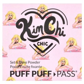 KimChi Chic Beauty Puff Puff Pass® Set & Bake Powder, Ivander PPP01 Ivory + Lavender, 0.85 oz (24 g) – Smooth, Lightweight Finishing Powder