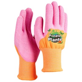 S.fields.inc Gardening Gloves, Kids, Children's Garden Gloves, Rubber Gloves, Potato Digging, Excursions, Outside School, 4-9 Years Old, Lower Grade (Pink)