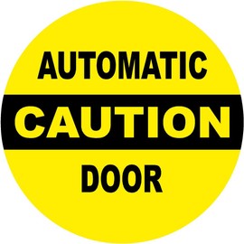 Caution Automatic Door Window Parking Warning Danger Sticker Decal (2")