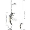 OMYZERO 2Pcs Ceiling Fan Pull Chain Extender with Ball Chain