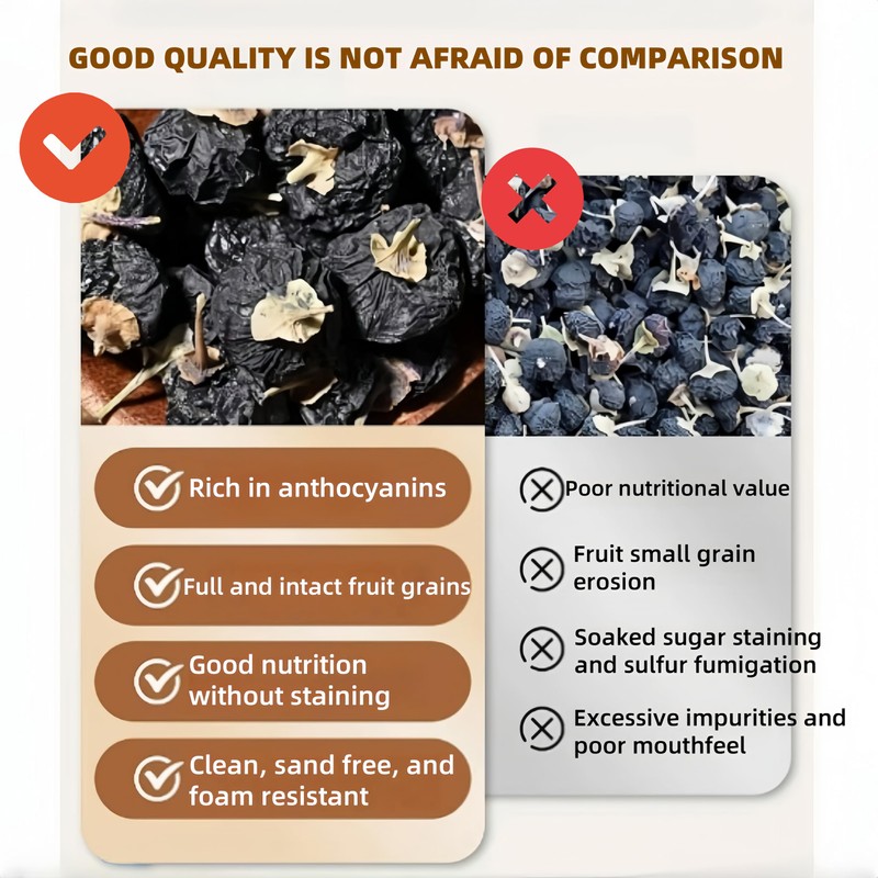 Black Goji Berries Organic, 7oz (200g) - Premium Dried Superfood