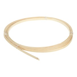 MECCANIXITY 3 Rolls Bamboo Strips for Weaving, 0.39" x 10ft Basket Weaving Supplies Wicker Repair Kit 1mm Thick Thin Bamboo Strips for Basket Making DIY Crafts Furniture Chandelier