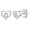 Silvora Girls' Fashion Stud Earrings for Women Silver Jewellery Sleeper