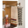 Hafele 2 Bar Towel Rack by Hafele, Pull-Out Extending, Polished