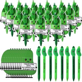 MotiMind 40 Sets Pickle Pen for Coworkers Bulk Employee Appreciation Gifts Funny Emotional Bulk Pickle Pens Support Gifts for Teachers Students Nurses Coworkers Staff Employee