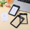 HJZHII 2PCS ID Badge Holder, Sliding Card Protector Pouch Double-Sided