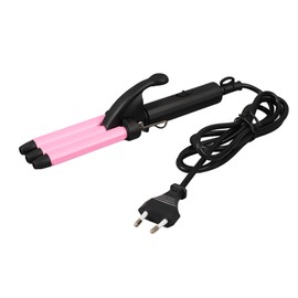 3 Barrel Curling Iron Wand Constant Temp 60S Fast Heating Beachy Waves Portable Hair Waver  110‑240V
