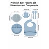 BPA-Free Premium Silicone Bowl and Plate Set, Non-Toxic Eco-Friendly Baby