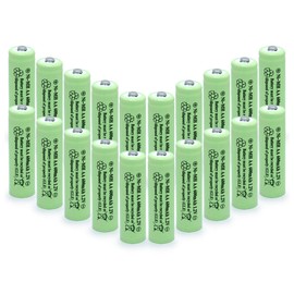 QBLPOWER AA Ni-MH 600mAh 1.2V Rechargable Solar Light Batteries for Outdoor Solar Lamps Garden Lights Remotes Mice(20Pcs)