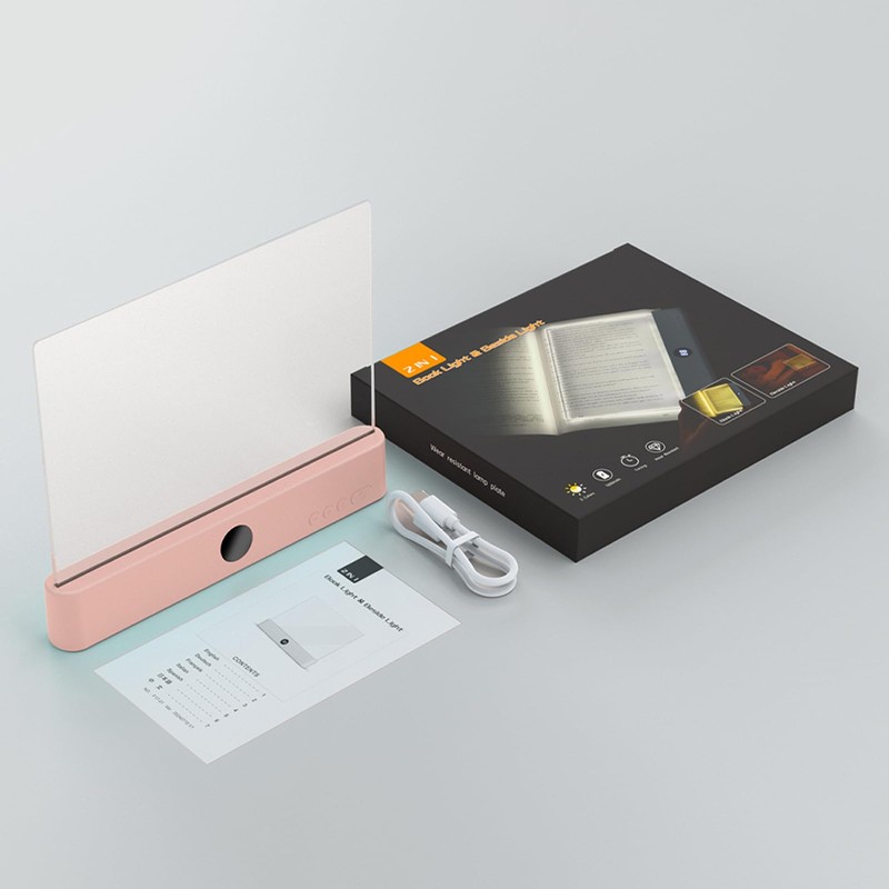Book Light, Rechargeable Reading Lights for Books in Bed -