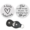 ShiQiao Spl Pocket Hug Token Keychain Gift Dad Fathers Day