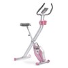 Sunny Health & Fitness Foldable Pink Magnetic Exercise X-Bike Pro,