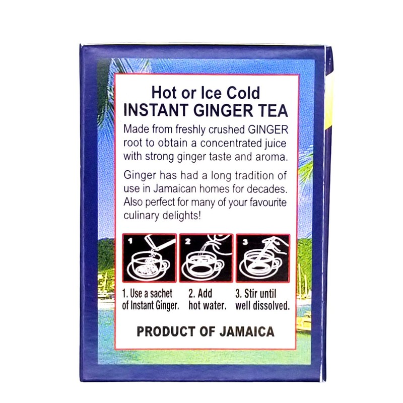 Caribbean Dreams Instant Ginger Tea Un-Sweetened 14 Sachets 56gr (1.98oz)