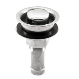 Boat Fuel Tank Vent Through Hull for 5/8" Hose, Stainless Steel 316 Marine Fuel Gas Tank Vent Through Hull with Mounting Gasket Hardware (Type: Through)