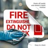 Fire Extinguisher Do Not Block with Graphic Sign, 10x7 Inches,