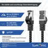Lumonic CAT7 Patchkabel S/FTP 2m | RJ45 | Schwarz Weiß