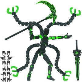 ULTHOOL Titan 13 Action Figure,Assembly Completed 3D Printed T13 Multi-Jointed Movable Robot with Full Articulation, Lucky 13 Nova 13 Dummy 13
