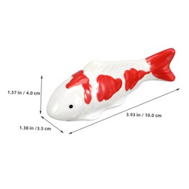 Zerodeko 4Pcs Ceramic Floating Fish Aquarium Decoration Adorable Simulated Fish Landscape Decor Fish Tank Ornament for Beautiful Aquarium View