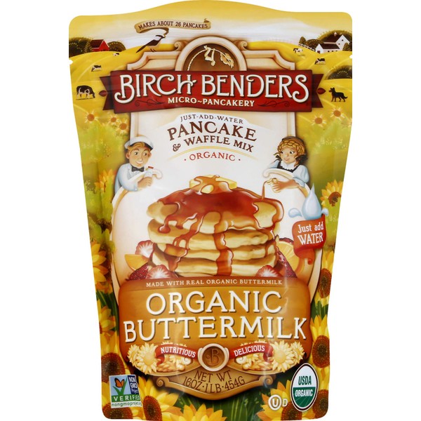 Birch Benders Mezcla de panqueques sabor Mantequilla, 16 oz