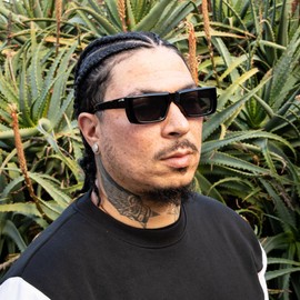 Street Knitted Original Designer Classic Rectangular Frame Trendy Cool Dark Black UV400 Protection Thick Sunglasses for Men Women 90’s Hip Hop Retro Shades Square Unisex Polarized Sunnies Sunglasses