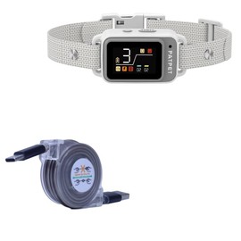 BoxWave Cable Compatible with PATPET BC02 Dog Training Collar - miniSync - USB-A to USB Type-C, Retractable Cable - USB-A to USB Type-C