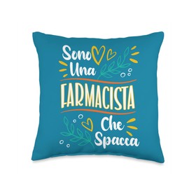 Una Farmacista Che Spacca Regalo Farmacista Donna Farmacia Throw Pillow