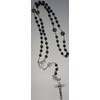 Saint Benedict Hematite Beads Rosary