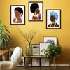 FINGERINSPIRE 4 pcs Beauty African Tribal Girl Painting Stencils 29.7x21cm