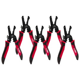 HOUSERAN 10-20 AWG Wire Stripper, 5 Pack, Wire Stripper Crimping Tool, CR-V Wire Stripping Pliers, Cable Stripper Electrical