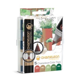 Chameleon Set of 5 What Colour Tops – Permanently Alcohol Based Mix Chambers