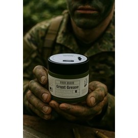 Grunt Grease. Handmade wagyu beef tallow balm with GHK-CU, pure honey vitamin E & natural scents. 100% organic face and body moisturizer – 2 oz