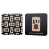 MILLER LITE 2 Miller Lite 4" Square Coasters - "GREAT