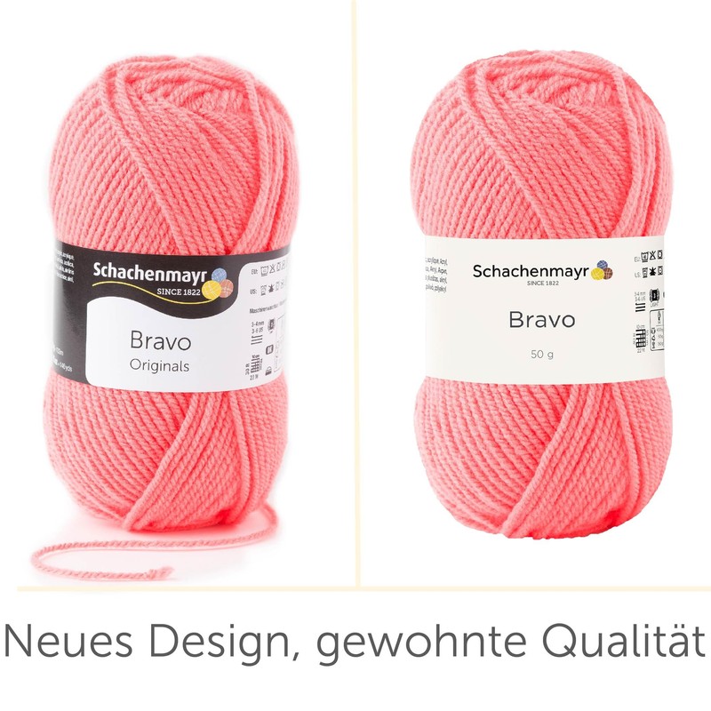 Schachenmayr Bravo 50 g Salmon Hand-Knitting Yarn