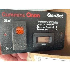 onan NEW! ONAN SILENT REMOTE START SWITCH & DIGITAL HOUR METER 12V GAS LP PROPANE