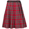 Banned Alternative Fear is Over Kilt Men's Mid-Length Skirt, Red,