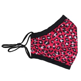 Reusable Washable 3 Layers Cotton Cloth - Pink - Leopard Print, One Size Fits Most