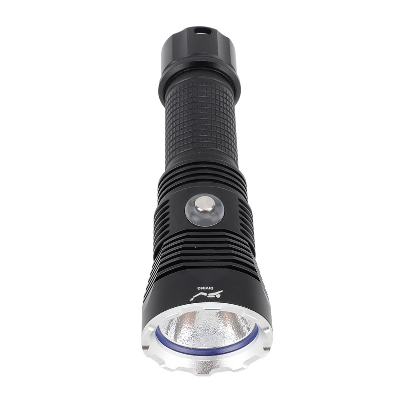 Diving Flashlight LED IPX8 Waterproof Infinitely Dimmable 100M 3000LM White