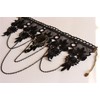 Black Venetian Mask Masquerade Mask with Elegant Vintage Princess Lace