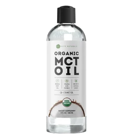 Kate Naturals MCT Oil for Coffee. Pure Coconut MCT C8 and C10 Oil (8oz, Organic, Unflavored)