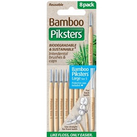Piksters Bamboo Interdental Brush (Size 5 - Blue) X 8