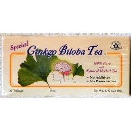 Ginkgo Biloba 2 PACK GINKGO BILOBA TEA PURE NATURAL HERBAL TEA (20 TEA BAGS EACH )