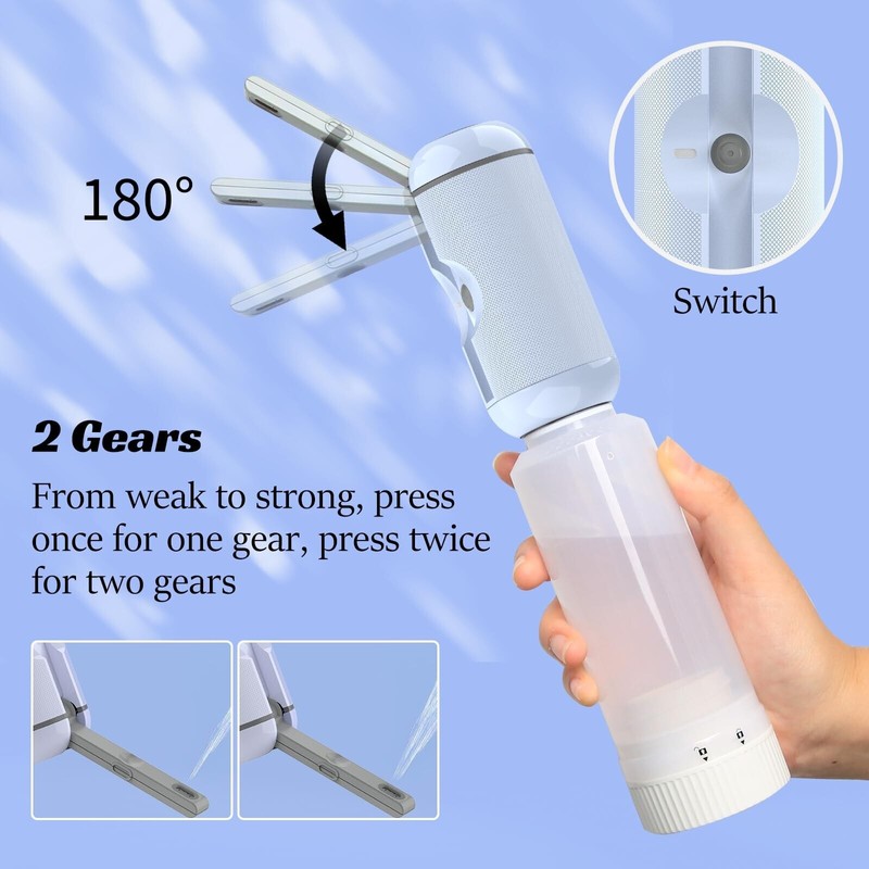 VITCOCO Electric Rechargeable Waterproof Bidet Sprayer for Travel High-Pressure Handheld