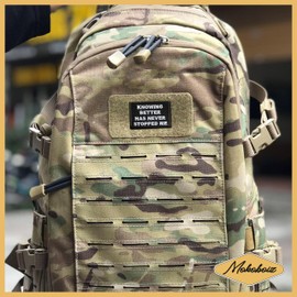 MOKOBOIZ Knowing Better Has Never Stopped Me 3 Inches Hook and Loop Embroidered Applique Patches, Positive Saying DIY Accessories for Backpacks Army Vests Dog Harness Clothes, Funny Gifts for Boy Girl