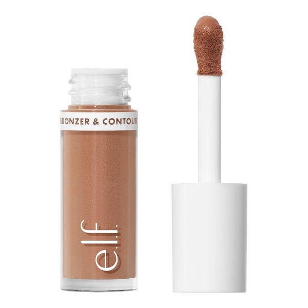 e.l.f. Camo Liquid Bronzer & Contour, Silky Highly Pigmented Formula,