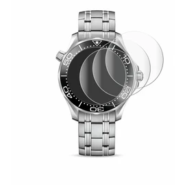 Savvies 4 Pack Protection Film compatible with Omega Seamaster Diver 300M